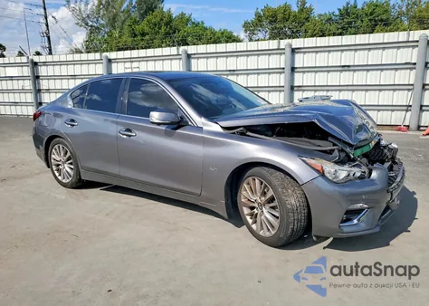 2019 Infiniti Q50 Luxe z USA, uszkodzony, nr VIN JN1EV7AP2KM518265